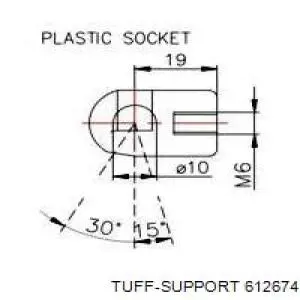 Амортизатор багажника 612674 Tuff Support