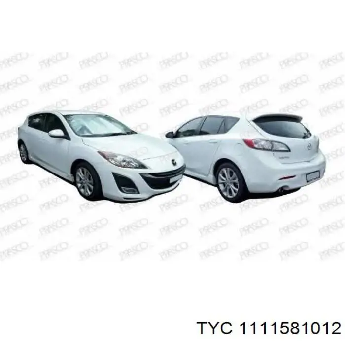 Фонарь задний правый внешний 1111581012 TYC