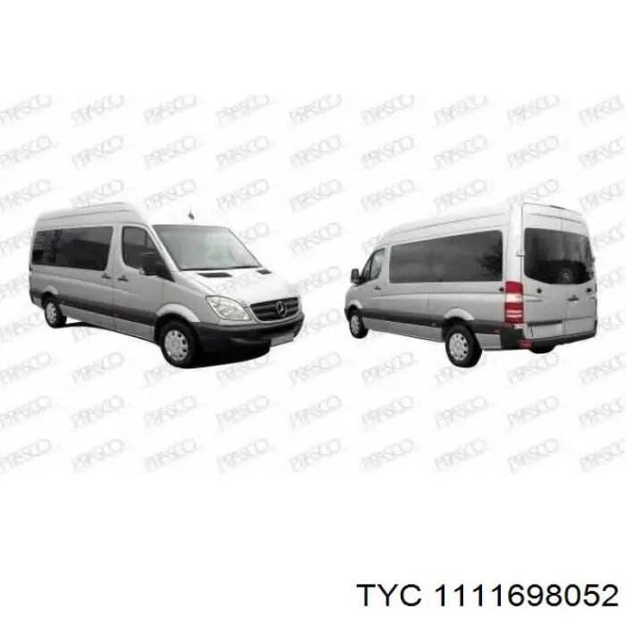 Фонарь задний левый 1111698052 TYC