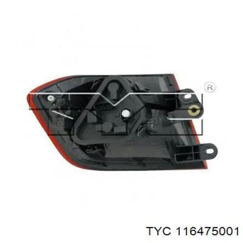 116475001 TYC Задний правый внешний фонарь