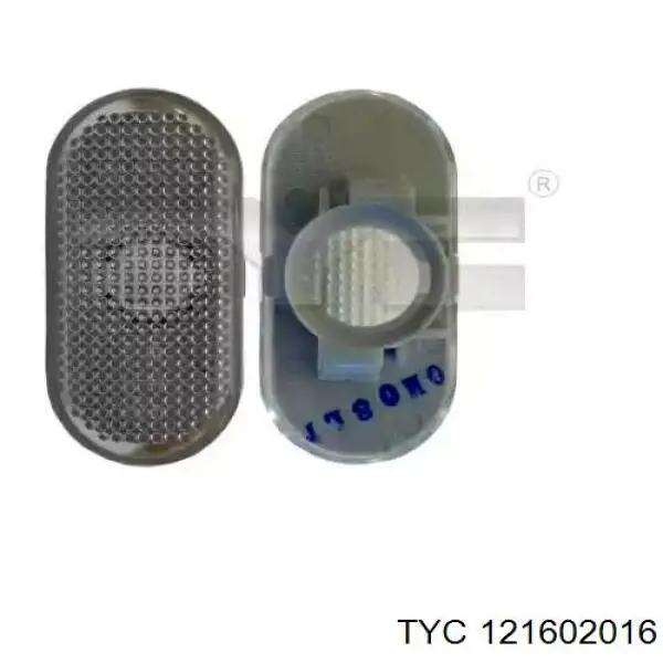 Заглушка (решетка) противотуманных фар бампера переднего левая TYC 121602016