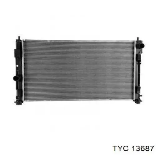 13687 TYC radiador de esfriamento de motor