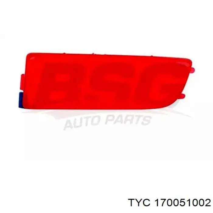 Правый отражатель бампера AIC 72381