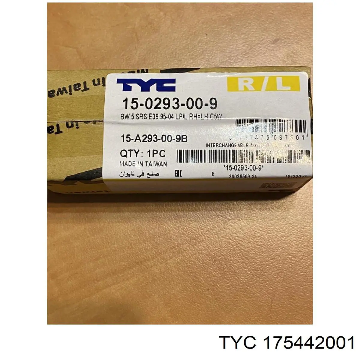 Купить 175442001 TYC Фонарь противотуманный задний левый