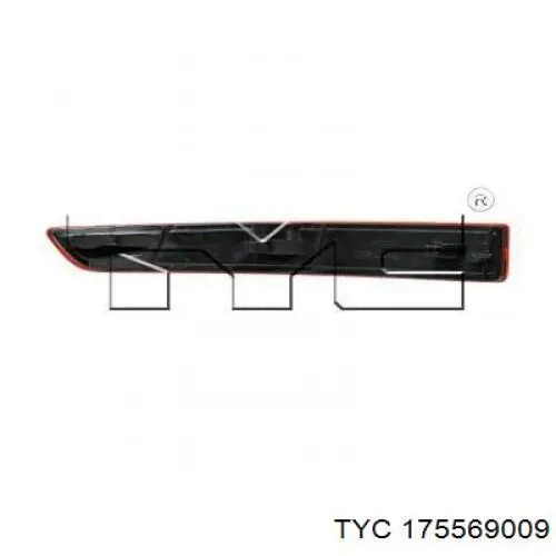 Отражатель бампера заднего правый Signeda ZVG1605R цена, от 16.56 USD