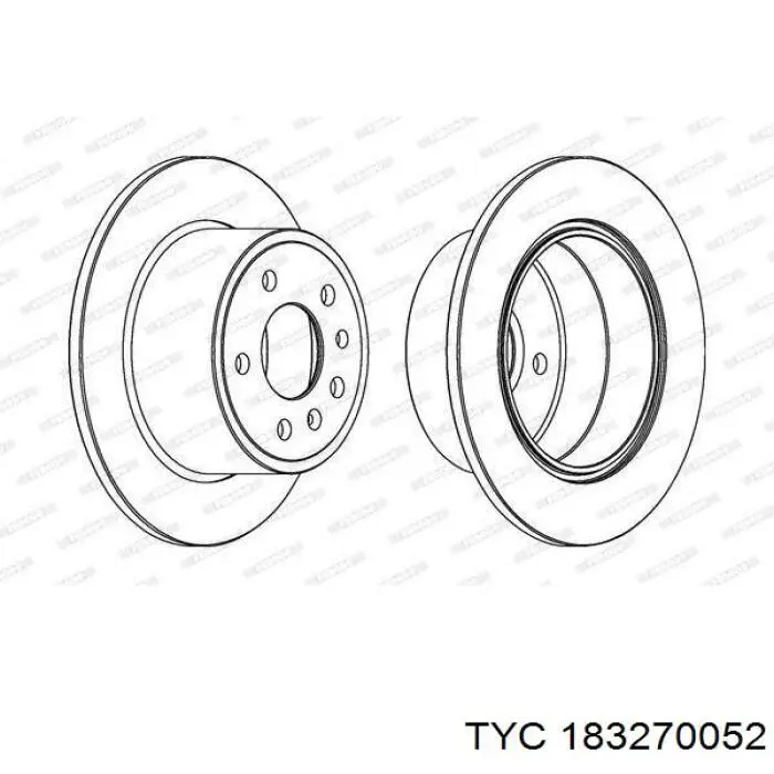 Поворотник левый 183270052 TYC