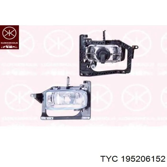 Купить 195206152 TYC Противотуманка левая