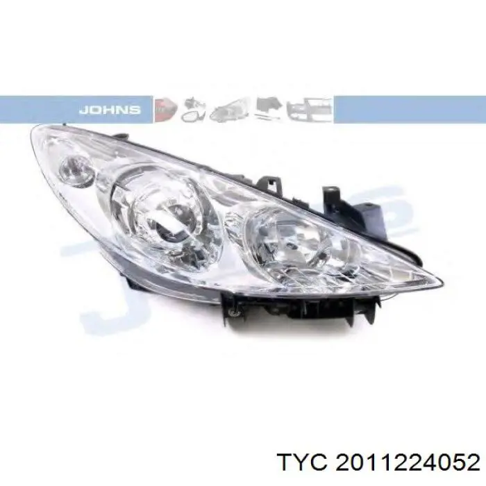 Левая фара FP5406R1T TYC