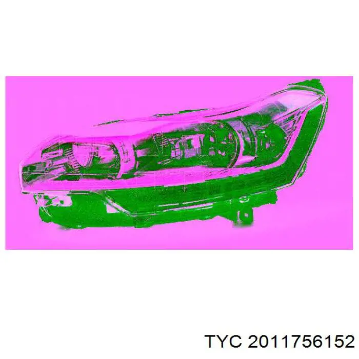 20-11756-15-2 TYC фара левая