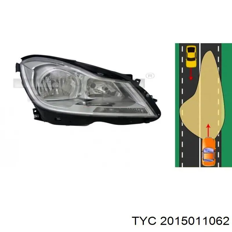 Купить 2058200261 Mercedes Фара основная правая