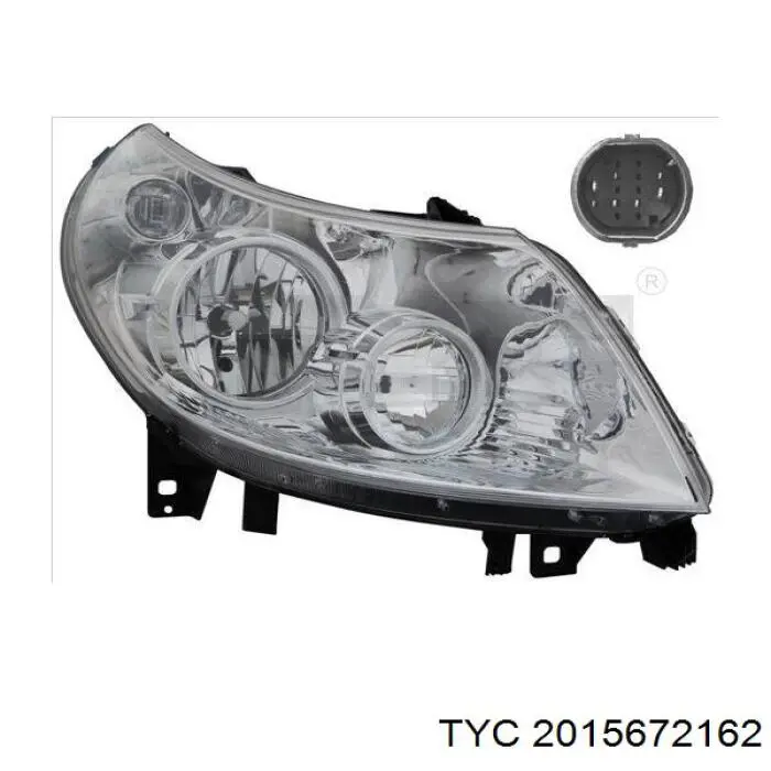 Левая фара 1394433080 Peugeot/Citroen