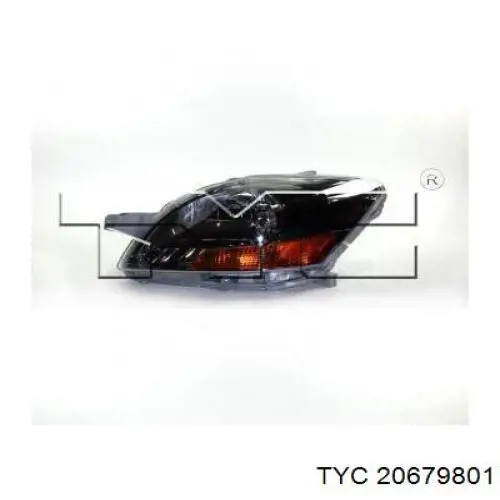 Левая фара ZTY11L2YL Signeda