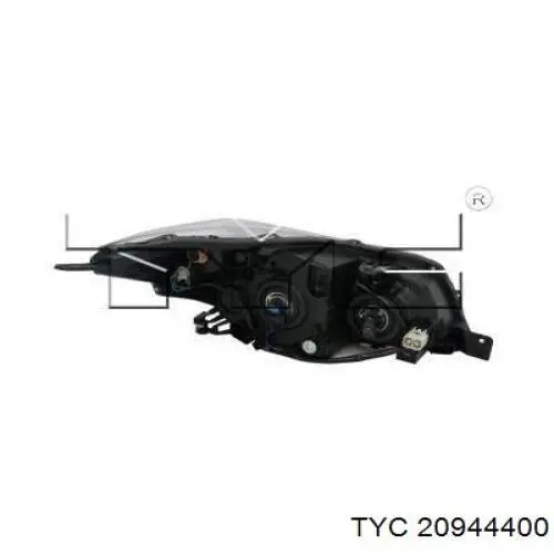 Левая фара 20944400 TYC