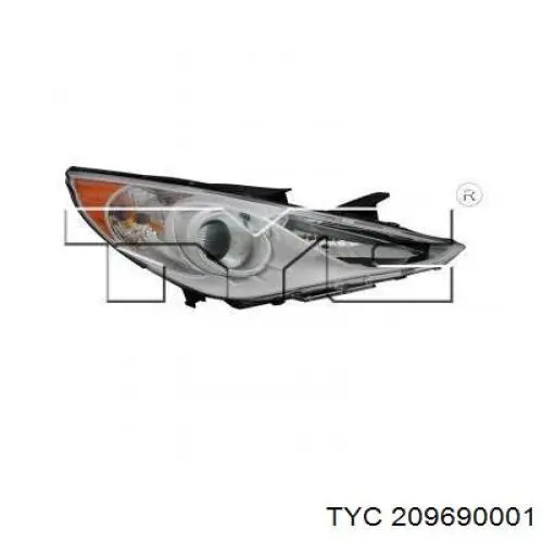 Купить 209690001 TYC Фара левая передняя