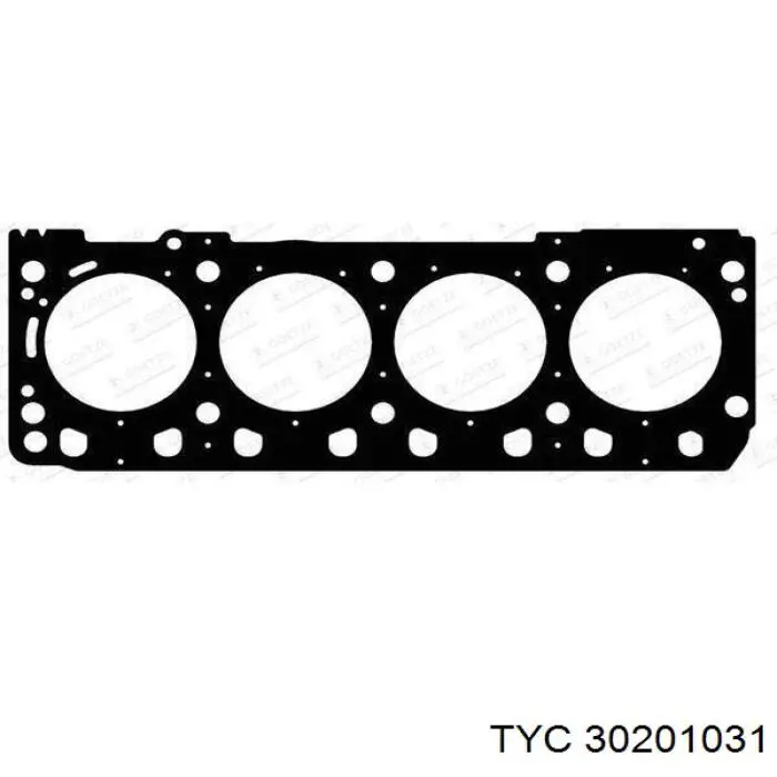 Стекло правого зеркала заднего вида 30201031 TYC