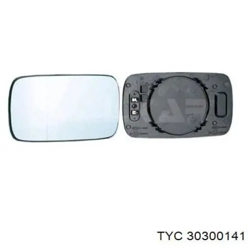 30300141 TYC зеркальный элемент зеркала заднего вида левого