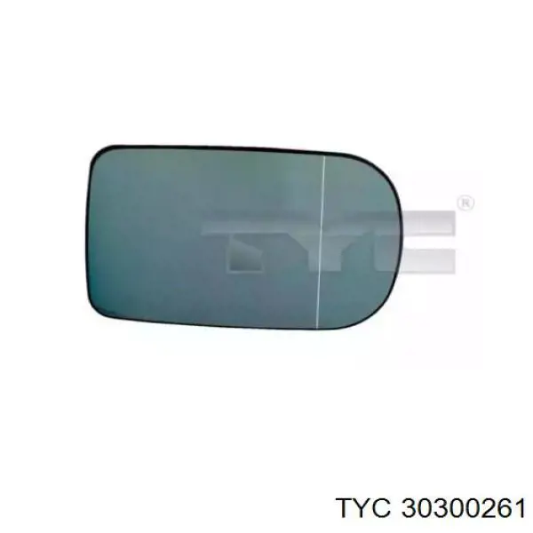 Стекло левого зеркала заднего вида 30300261 TYC