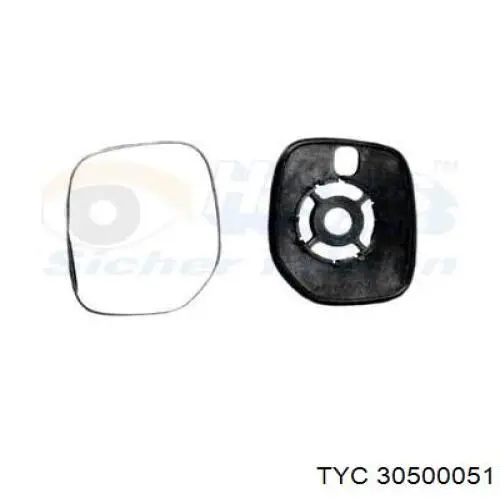Стекло зеркала заднего вида, правого VAN Wezel 0903832 цена, от 7.17 USD