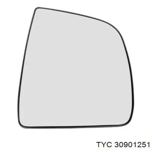Зеркальный элемент зеркала заднего вида правого 30901251 TYC