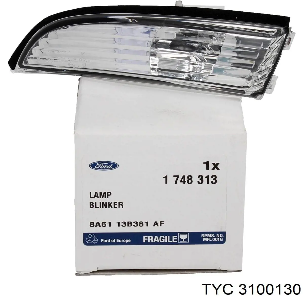Зеркало заднего вида, левое TYC 3100130 цена, от 59.56 USD