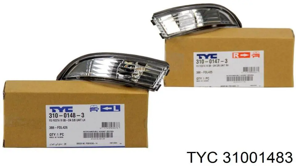 Купить 31001483 TYC Указатель поворота зеркала левый
