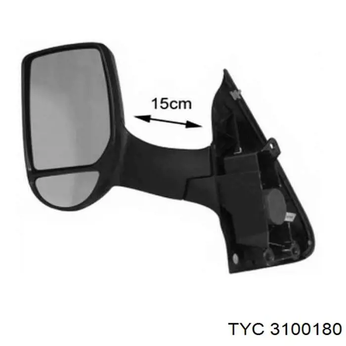 Купить 3100180 TYC Наружное зеркало левое