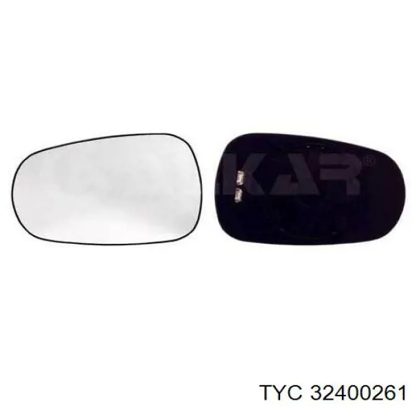 324-0026-1 TYC зеркальный элемент зеркала заднего вида левого
