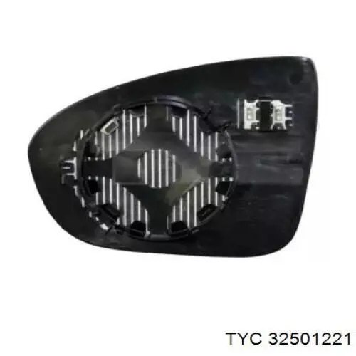Зеркальный элемент водительского зеркала Opel 1428488 цена, от 12.39 USD