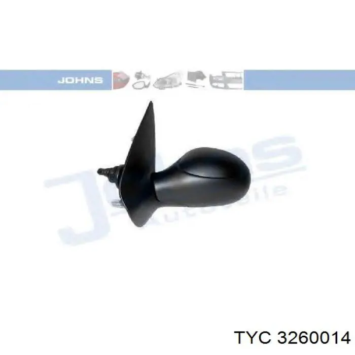 Зеркало заднего вида, левое TYC 3260014 цена, от 19.90 USD