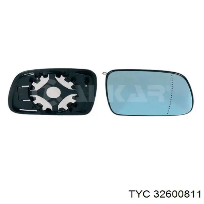326-0081-1 TYC зеркальный элемент зеркала заднего вида правого