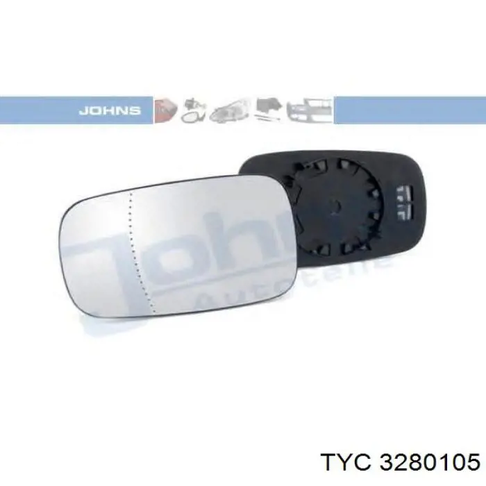 Наружное зеркало правое TYC 3280105 цена, от 49.57 USD