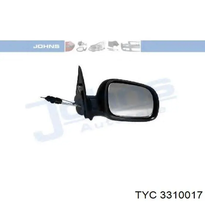 Наружное зеркало правое TYC 3310017 цена, от 36.42 USD