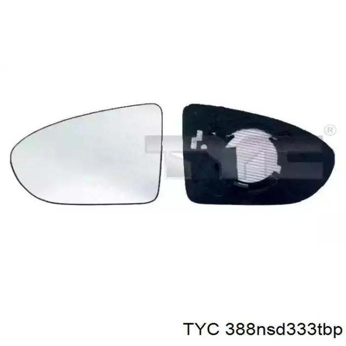 Зеркало заднего вида правое TYC 388NSD333TBP