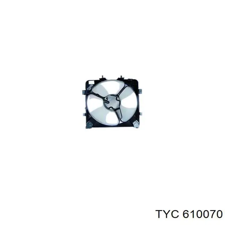 610070 TYC вентилятор (крыльчатка радиатора кондиционера)