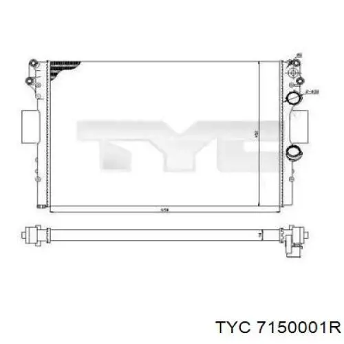 Радиатор 7150001R TYC