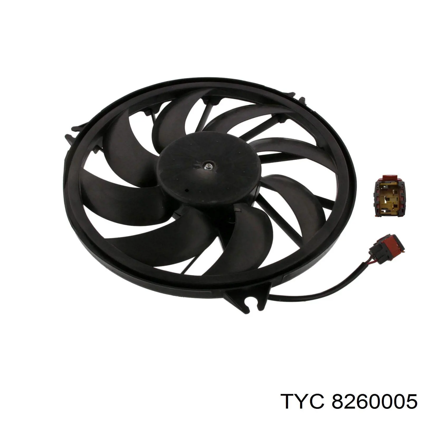 Электровентилятор охлаждения в сборе TYC 8260005 цена, от 44.11 USD
