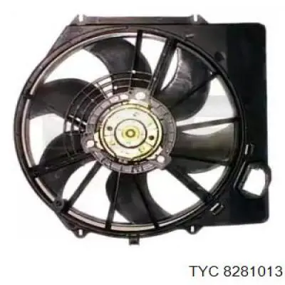 8281013 TYC электровентилятор охлаждения в сборе (мотор+крыльчатка)