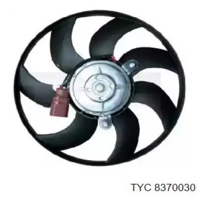837-0030 TYC электровентилятор охлаждения в сборе (мотор+крыльчатка правый)