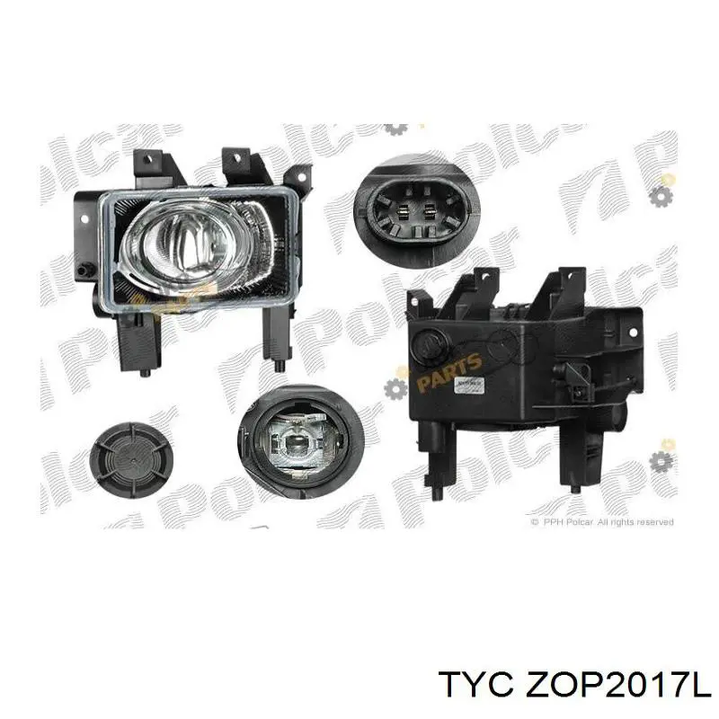 Фара противотуманная левая 550930Z Polcar