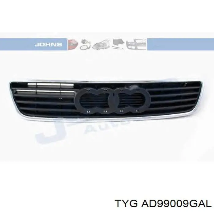 AD99009GAL TYG Решетка бампера переднего левая