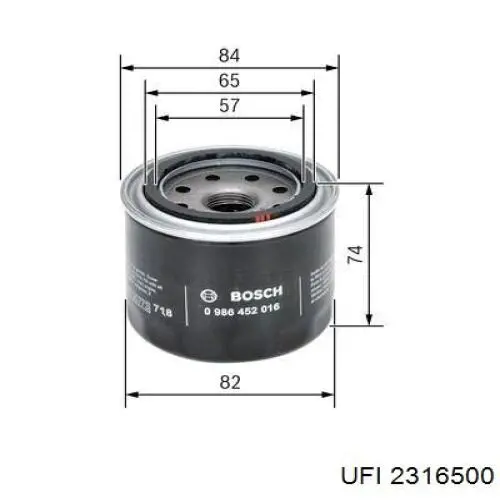 Фильтр очистки масла центробежный UFI 2316500 цена, от 4.12 USD
