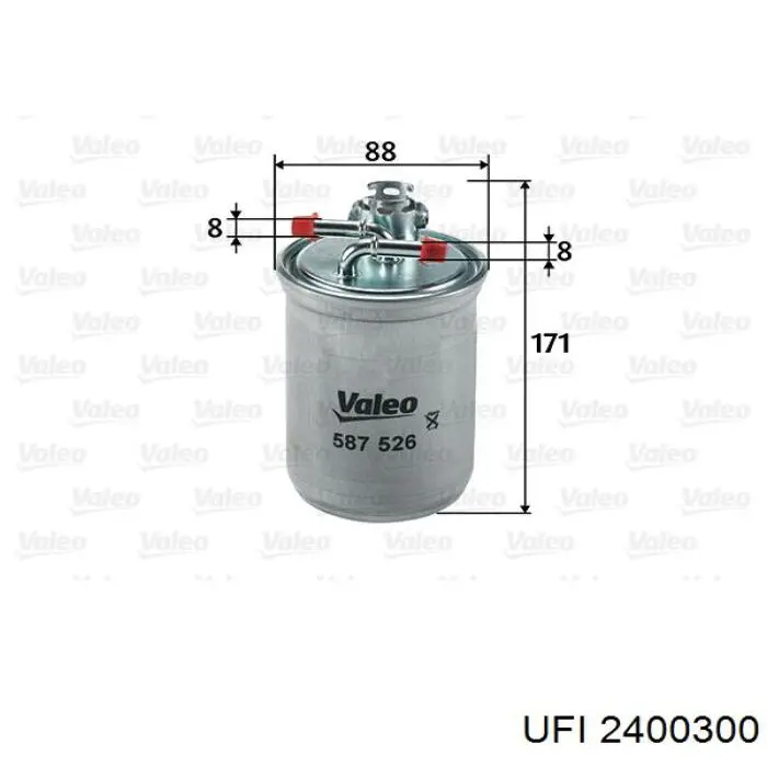 Топливный фильтр 2400300 UFI