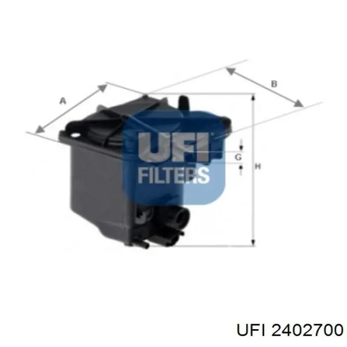 2402700 UFI топливный фильтр