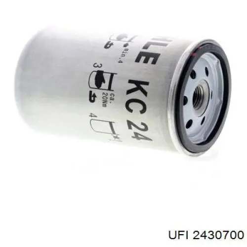 Фильтр тонкой очистки топлива UFI 2430700 цена, от 5.67 USD