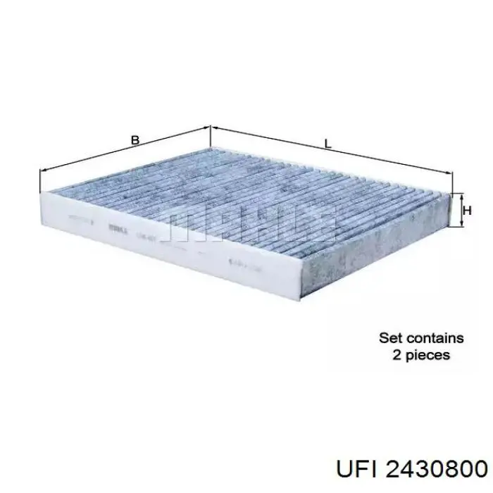 Фильтр тонкой очистки топлива UFI 2430800 цена, от 6.60 USD