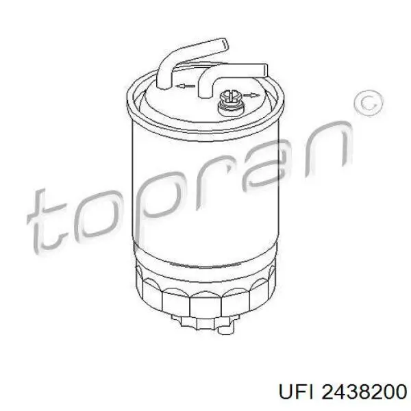 Фильтр тонкой очистки топлива UFI 2438200 цена, от 10.87 USD