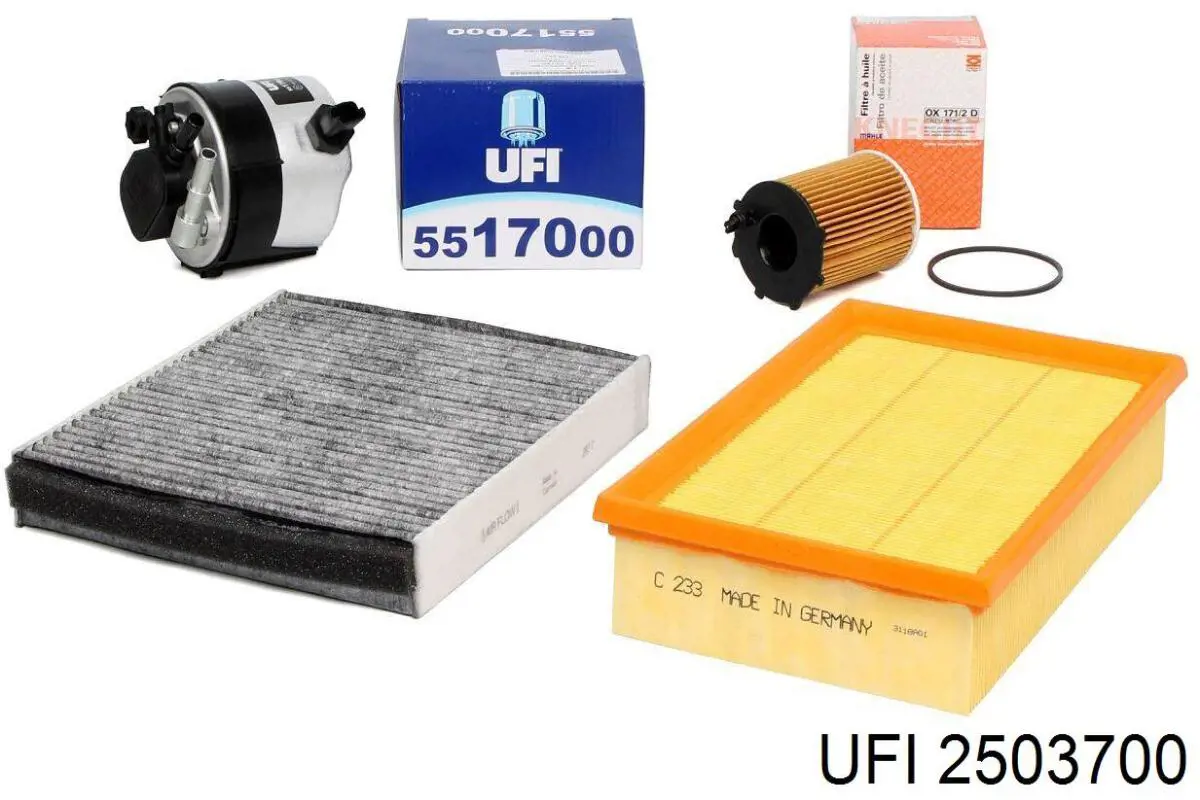Масляный фильтр 2503700 UFI