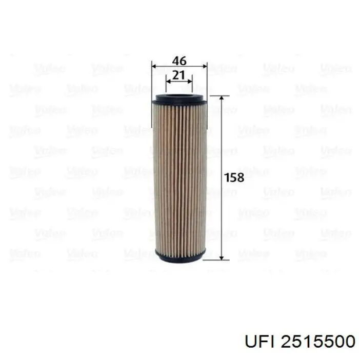 Фильтр очистки масла центробежный UFI 2515500 цена, от 11.34 USD