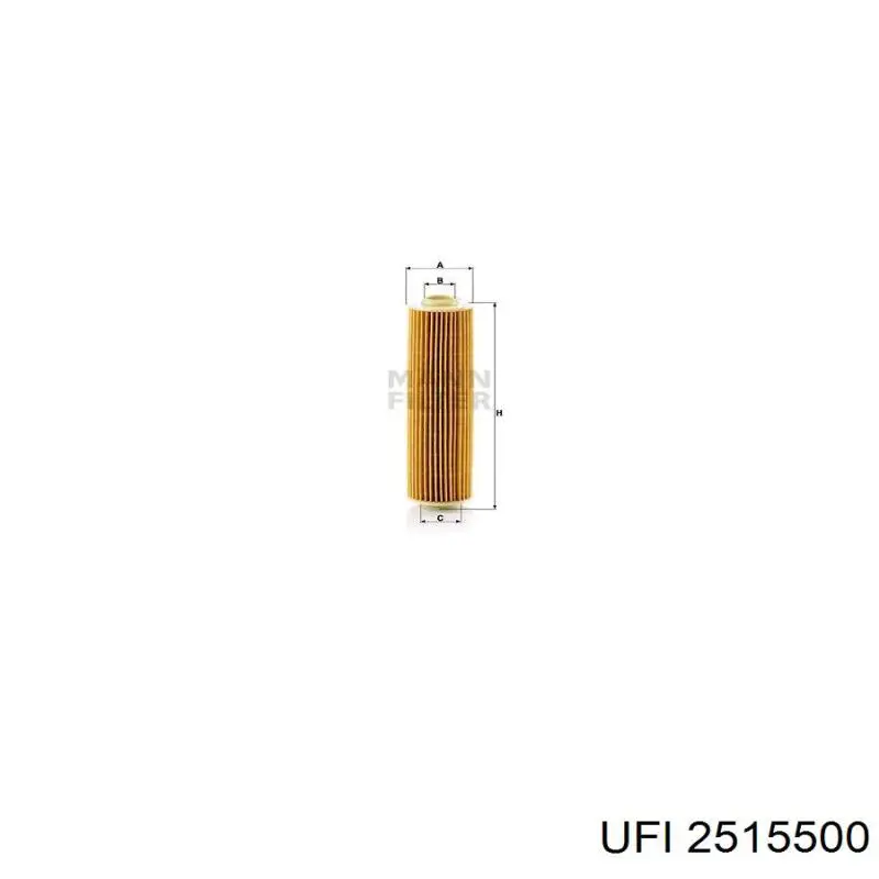 Фильтр очистки масла центробежный UFI 2515500 цена, от 11.34 USD