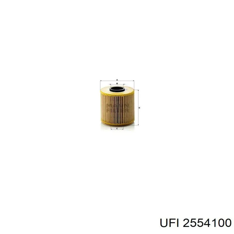 Фильтр очистки масла центробежный UFI 2554100 цена, от 5.83 USD